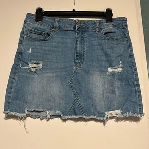 Wax Jean Blue Denim Skirts Size L